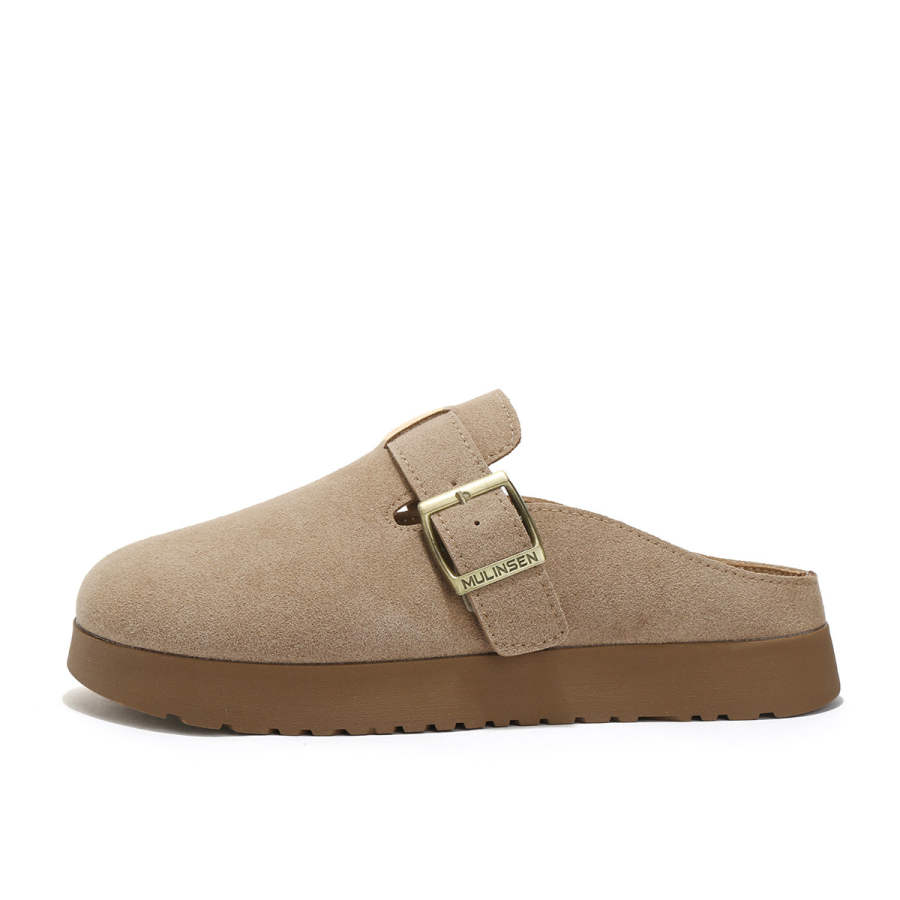 Mulinsen Rubber Sole Slip Resistant Slip Resistant Closed Toe Slippers Women's