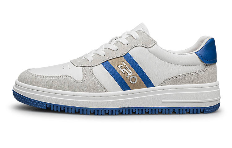ZRO Skateboard Shoes Men's Low Top White Blue/Black Blue