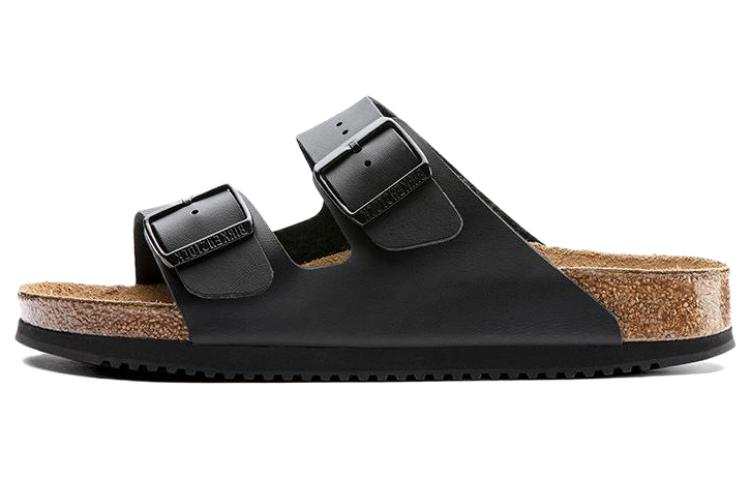 Birkenstock Arizona Prof Birko Flor Narrow Fit 'Black'
