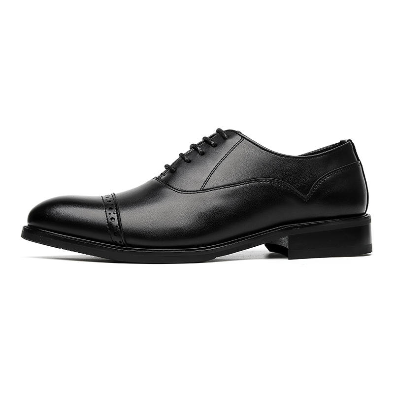 XIAOTOULANG Dress Shoes Men's Low Top Black/Brown