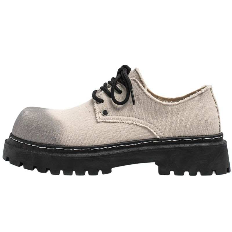 Medd Casual Leather Shoes Men's Low Top Black/Blue/Beige