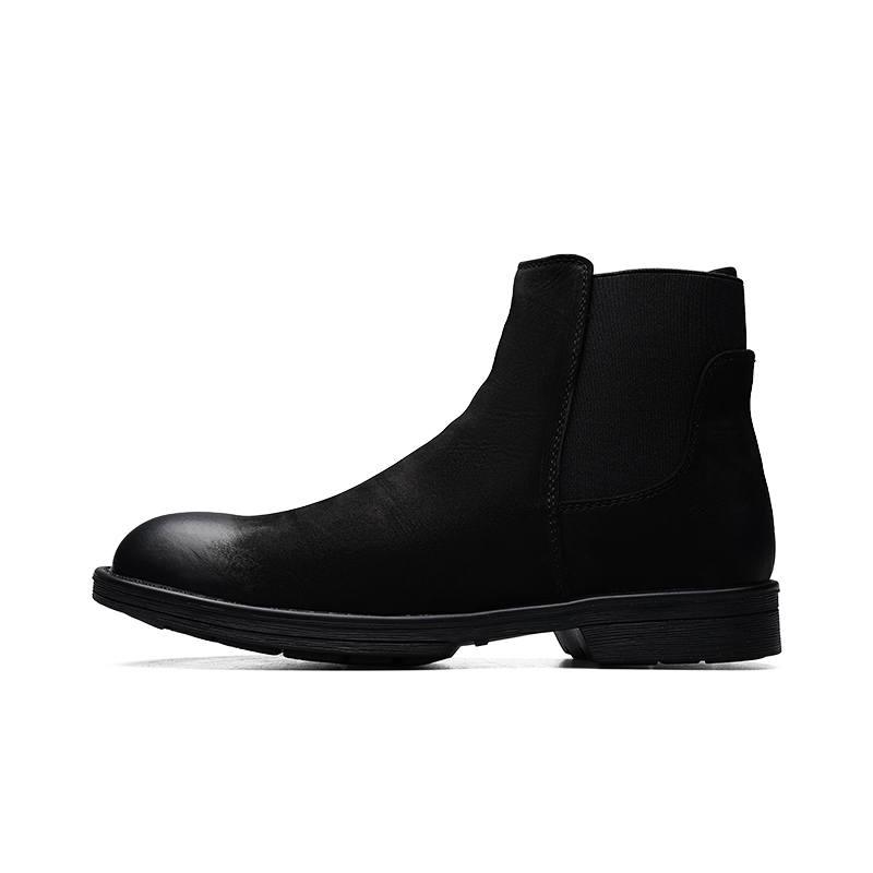 PARDASAUL Cow Leather Short Chelsea Boots Men's