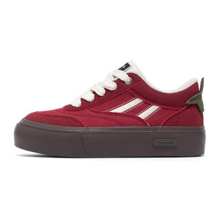 NSTCU Synthetic Leather Low top Skateboard Shoes Women's Red