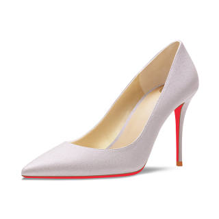 YING YING Microfiber Leather High Heels Women's Champagne