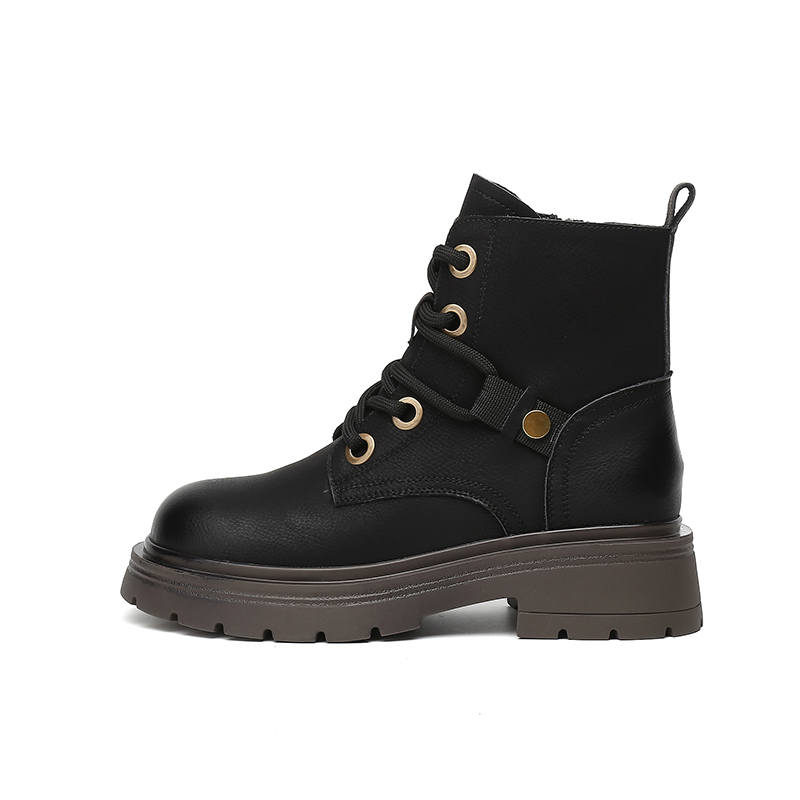 DAPHNE DAPHNE Short Combat Boots 5cm Women's