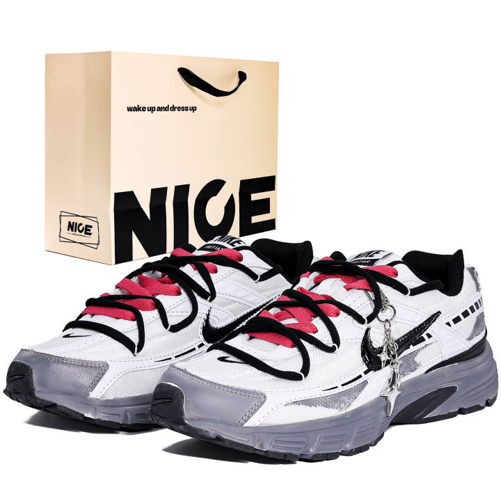 Nike Nike Initiator Abrasion Resistant Low top Running Shoes Men's Gray White