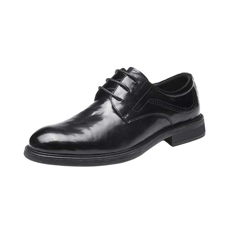 AOKANG Top Grain Cow Leather Dress Shoes Men's Black