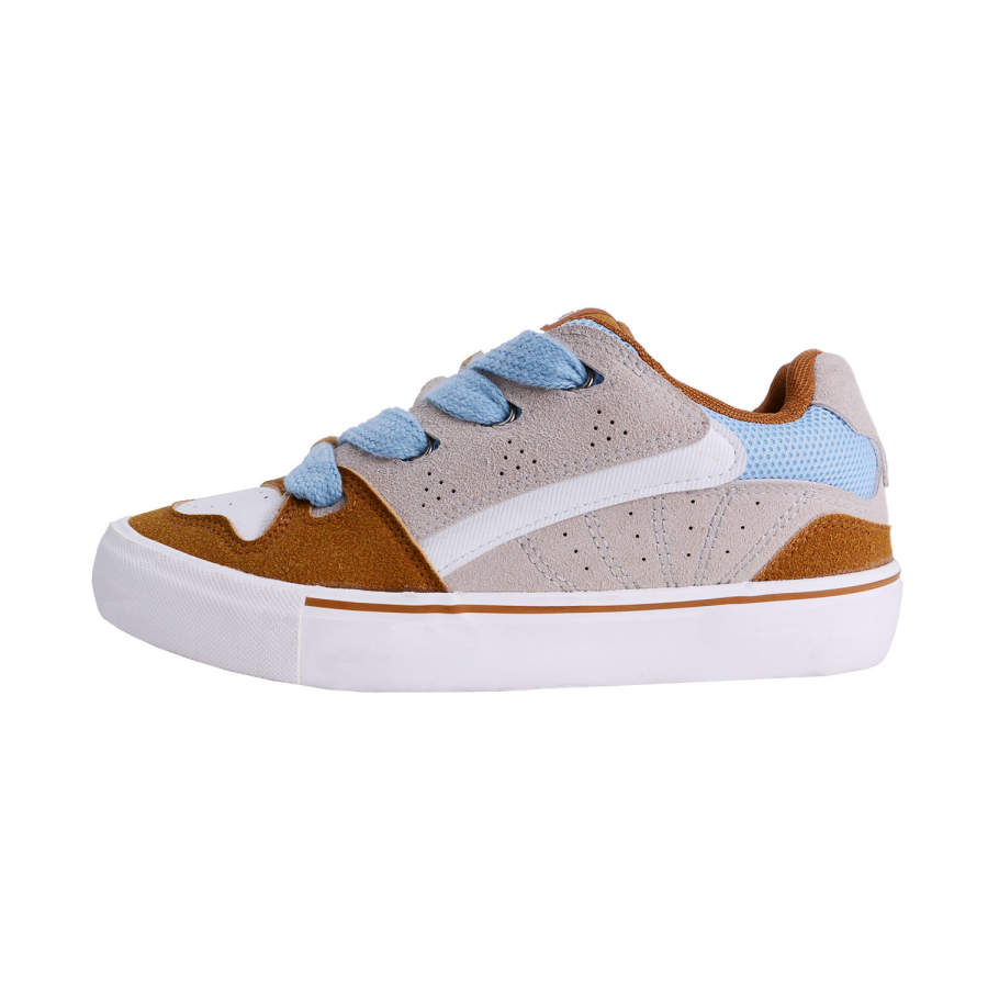 FREAKIC Crazy Candies Suede Abrasion Resistant Abrasion Resistant Low top Skateboard Shoes Women's Dark Brown