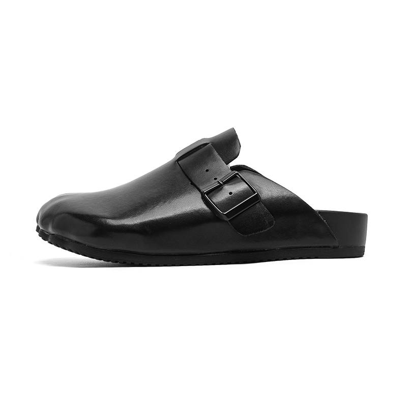 Dounkol EVA Rubber Sole Closed Toe Slippers Unisex Black