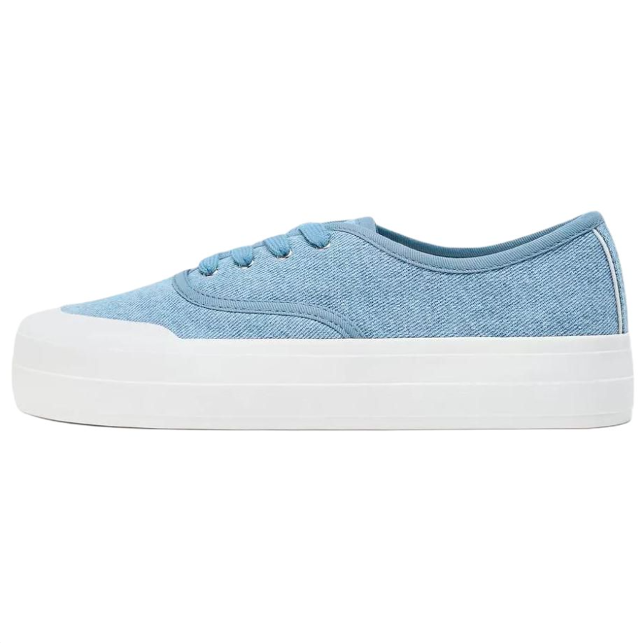 ZARA Abrasion Resistant Abrasion Resistant Low top Skateboard Shoes Women's Blue