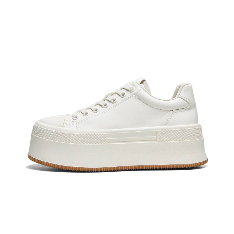 CHERYKALLY Top Grain Cow Leather Low top Skateboard Shoes Women's