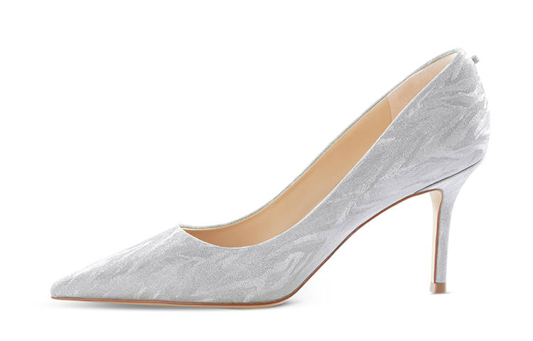 7or9 Moonstone Slim Heel High Heels 9cm Women's Silver