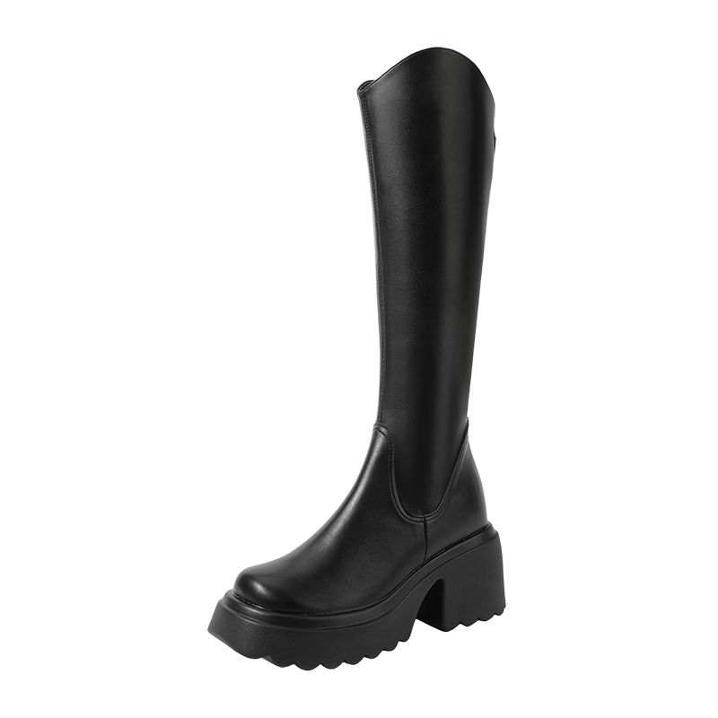 Pounise Knee high Boots Women's Black