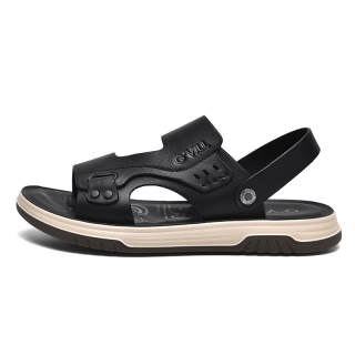 G'VILL Beach Sandals Men's Black/Khaki