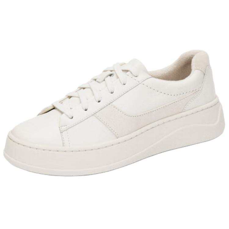 Clarks Lemolite Warm Lightweight Low top Skateboard Shoes Women's White