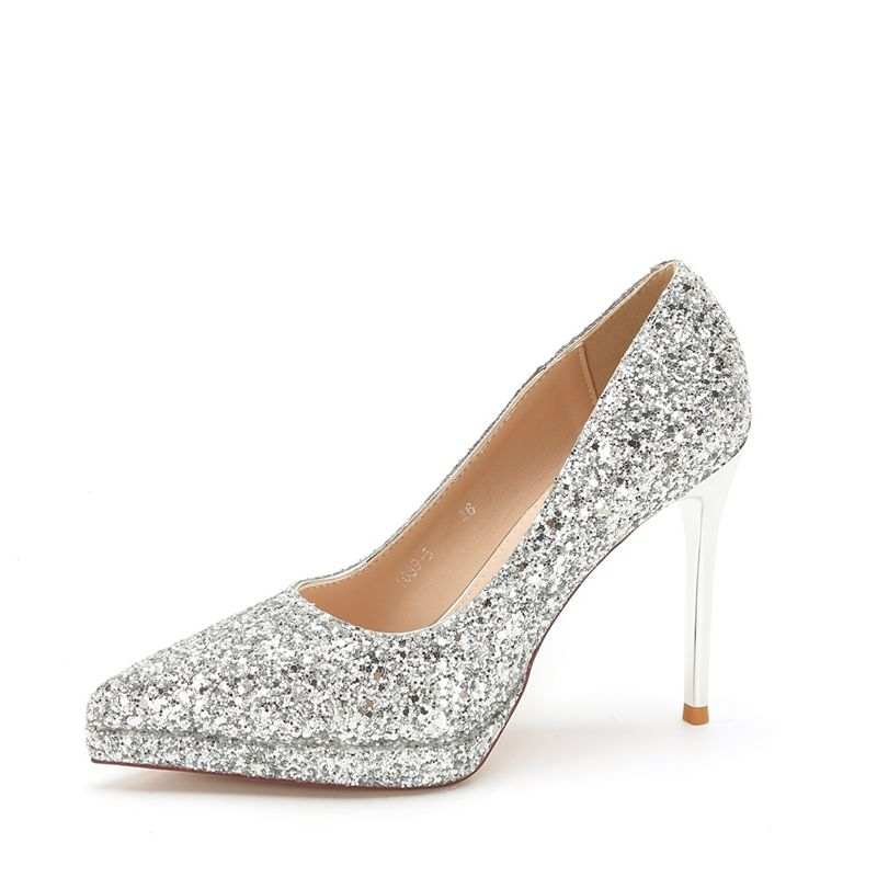 ZUOMILUO Pu Slim Heel High Heels Women's