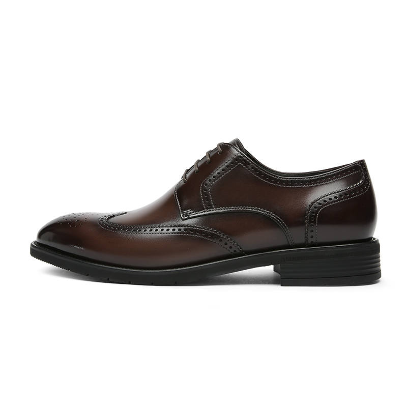 GOLDLION Top Grain Cow Leather Dress Shoes Men's