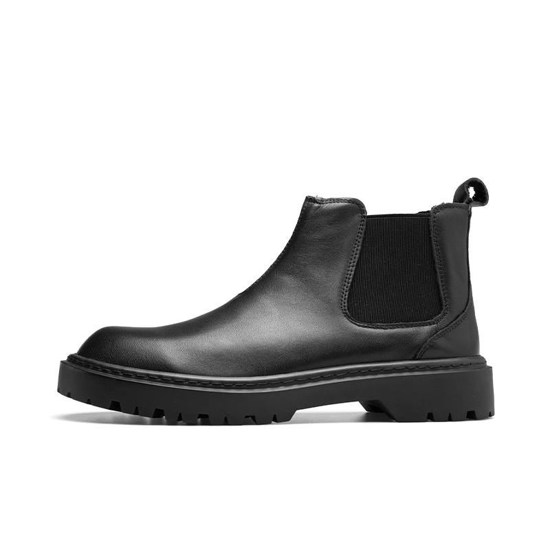 PARDASAUL PARDASAUL Cow Leather Short Chelsea Boots Men's Black