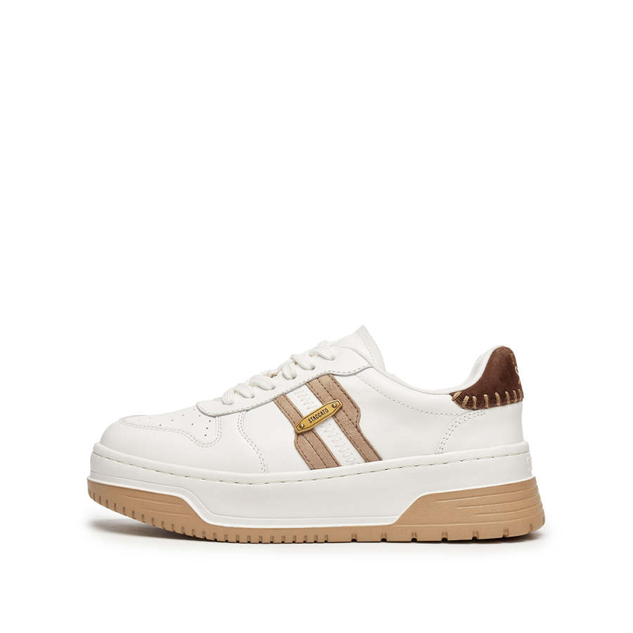 Staccato Patch Shoes Cow Leather Height Increasing Abrasion Resistant Height Increasing Abrasion Resistant Low top