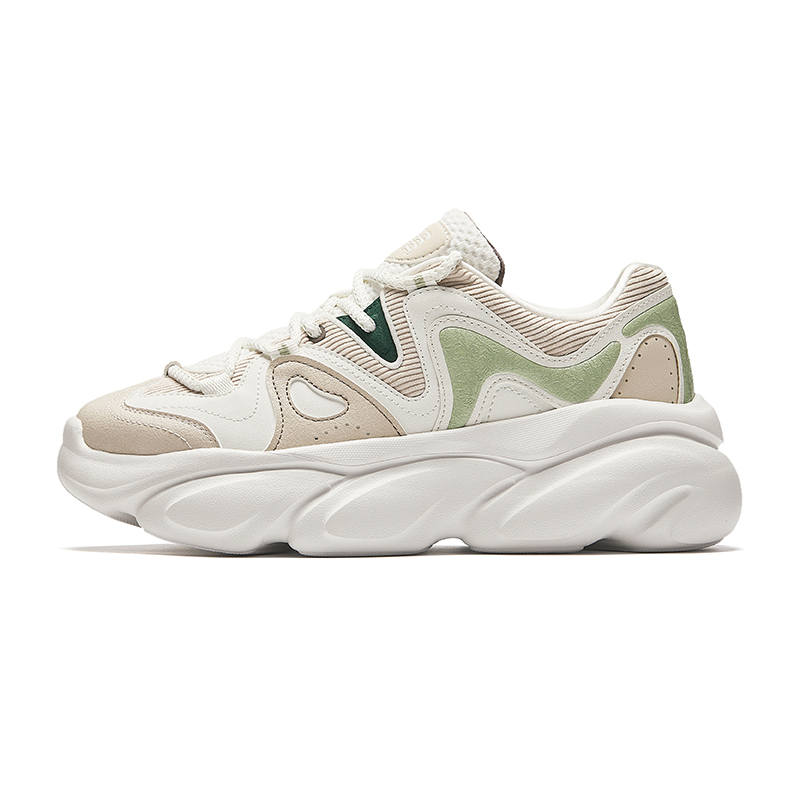 Anta Life Collection Wear resistant And Lightweight Low top Casual Shoes Women's Chalk