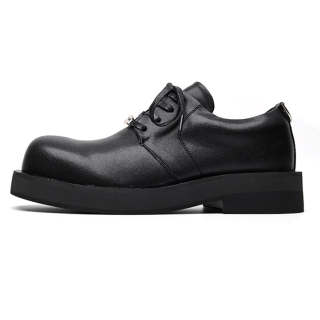 KAQIAODI Microfiber Leather Casual Shoes Men's Black