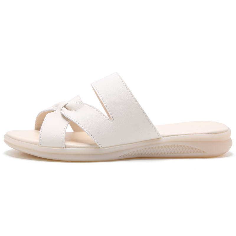 Reivantix Reivanti Slip Resistant Slide Slippers Women's Beige