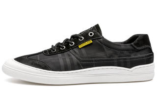 LEAVELAND Canvas Shoes Men's Low Top Black/Gray/Sand
