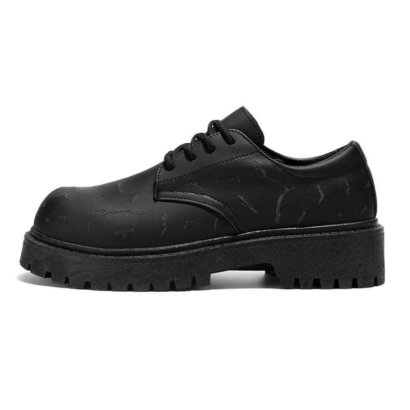 GONGNIUMEILI Pu Casual Shoes Men's Black