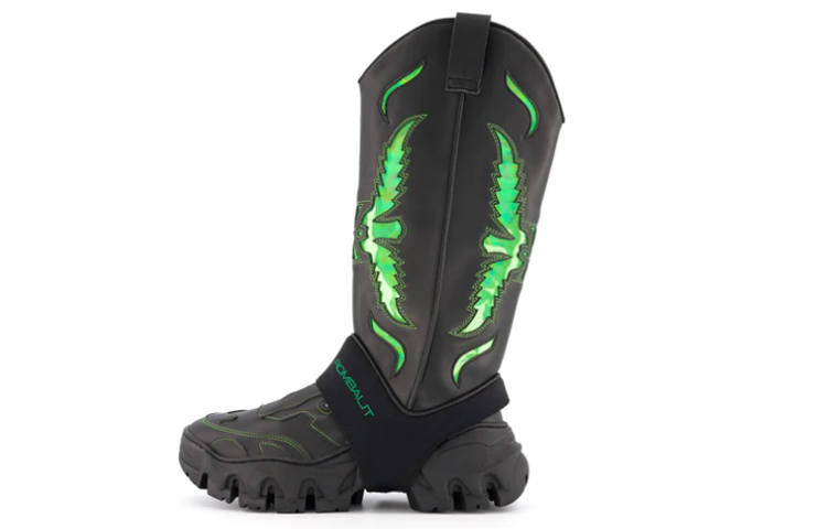 ROMBAUT Leather Knee high Boots Unisex Black