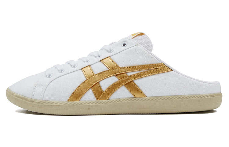 Onitsuka Tiger DD Trainer Sabot Abrasion Resistant Low top Casual Shoes Unisex White Gold