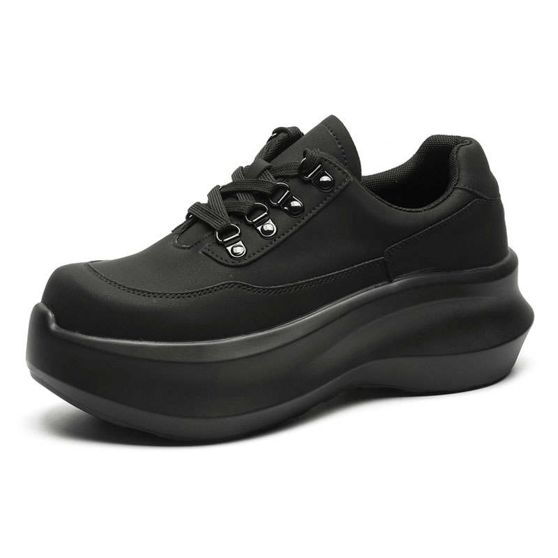 KAQIAODI Microfiber Leather Casual Shoes Men's Black