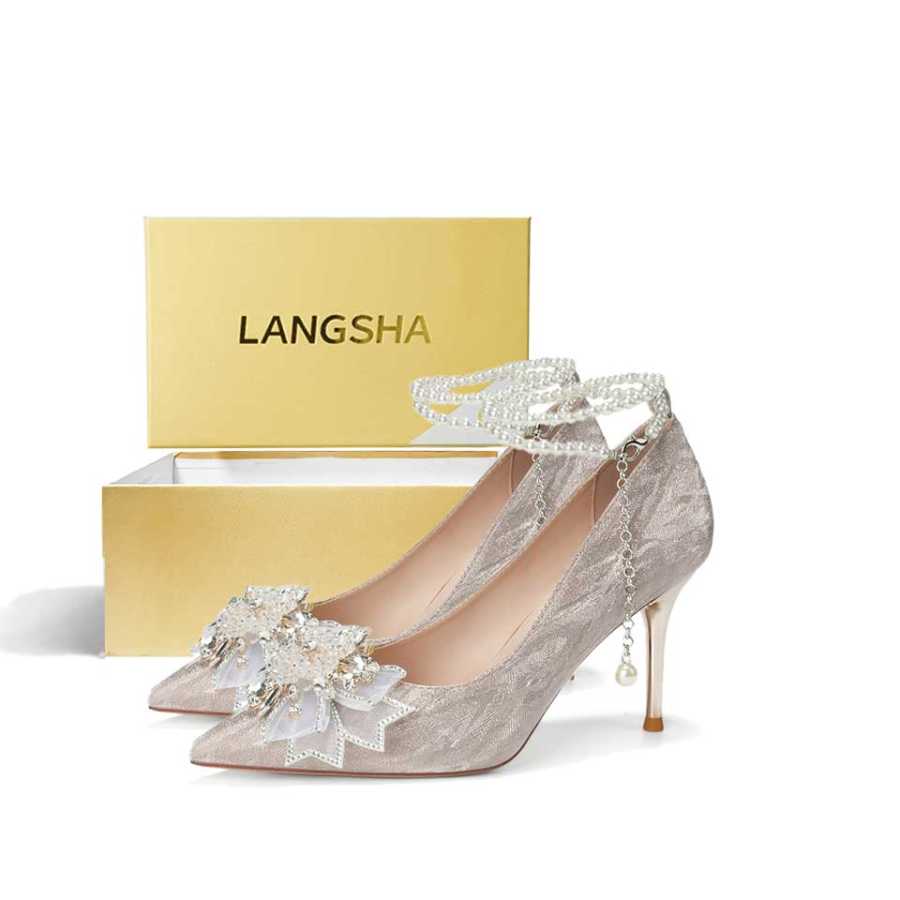 Lanza Lanza Slim Heel High Heels 8.5cm Women's
