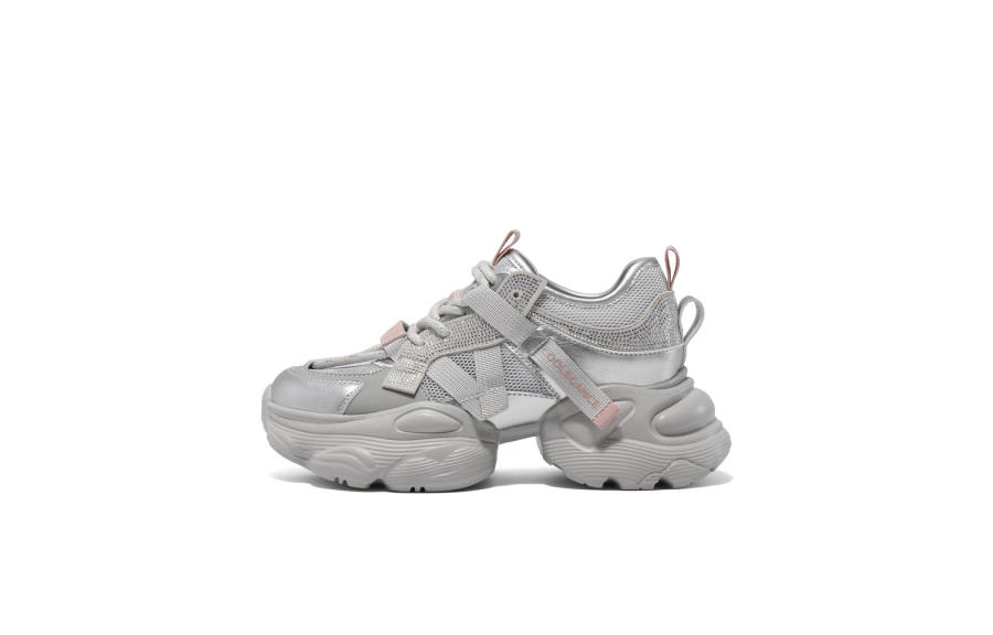 BELLE Artificial Leather Slip Resistant Abrasion Resistant Low top Chunky Sneakers Women's