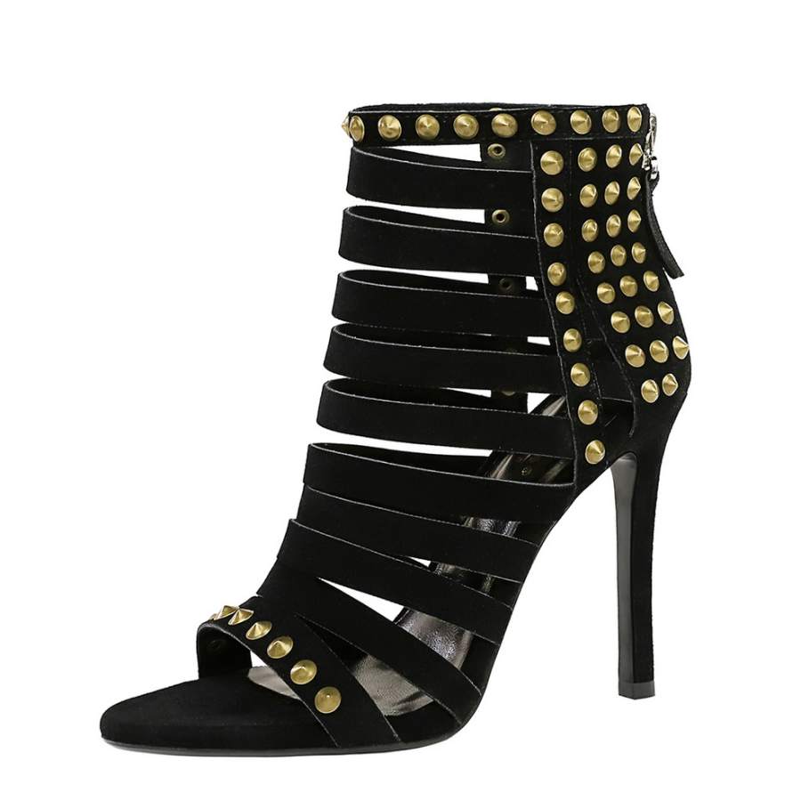 YAFEI XUANYU Suede Roman Sandals Women's