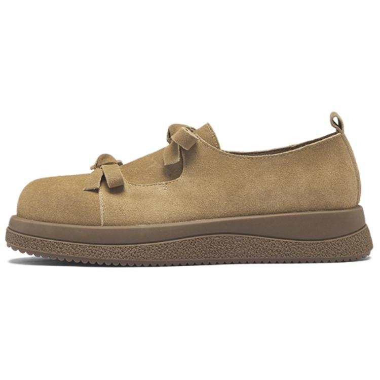 AGSDON Cow Split Leather Abrasion Resistant Abrasion Resistant Low top Casual Shoes Women's