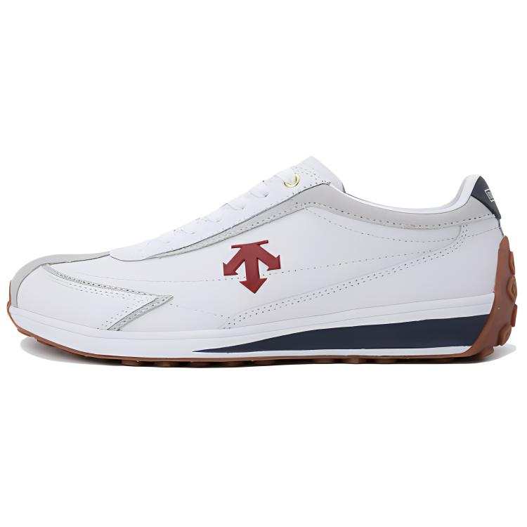 DESCENTE Low top Casual Shoes Unisex White Red