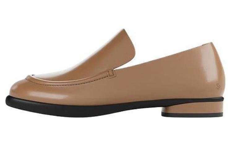 Ecco Ecco Cow Leather Loafers 2cm Women's Light Brown