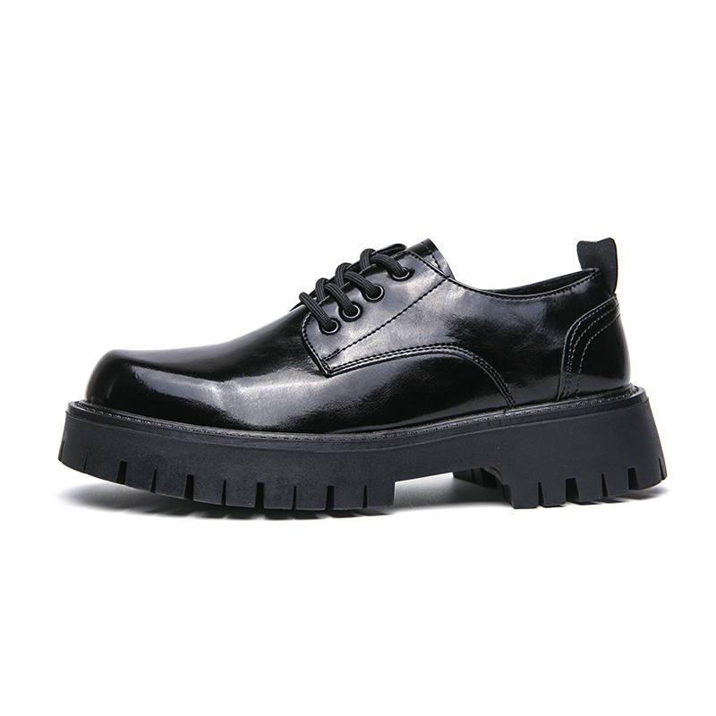 XIMO BULL Microfiber Leather Casual Shoes Men's Black