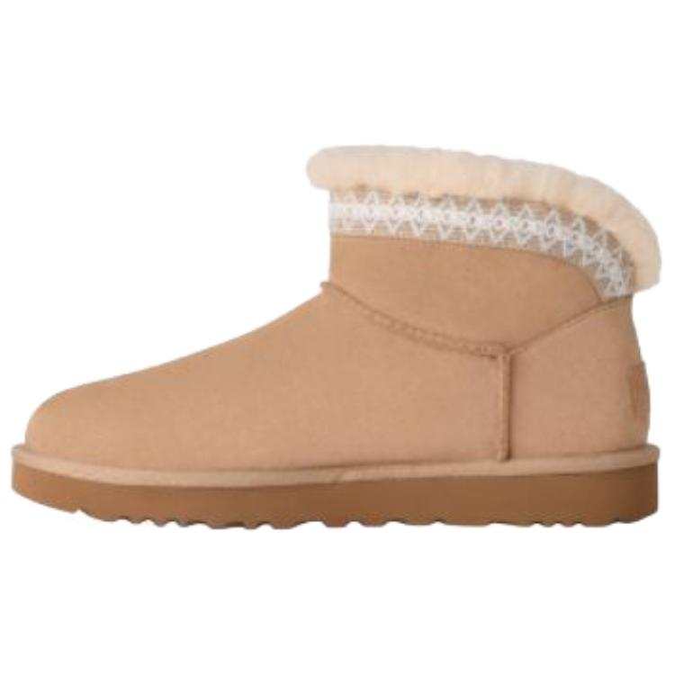 UGG UGG CLASSIC ULTRA MINI Cow Split Leather Snow Boots Women's