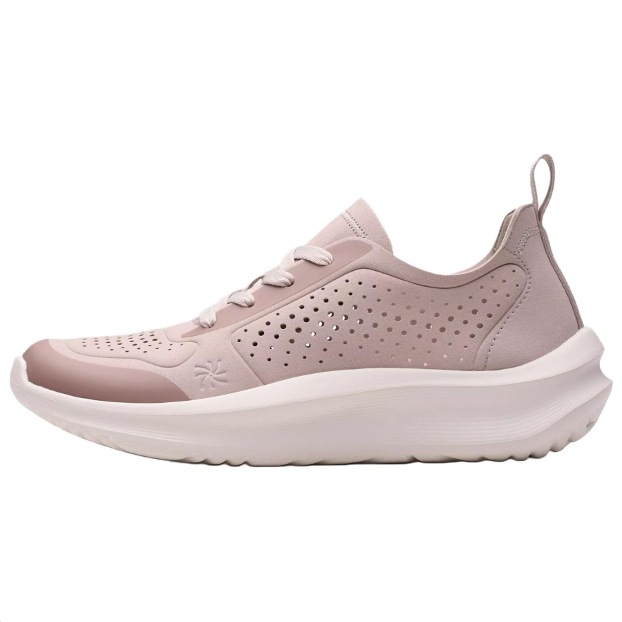 Clarks Solevana Tie Comfortable Round Toe Low top Casual Shoes Women's Light Purple