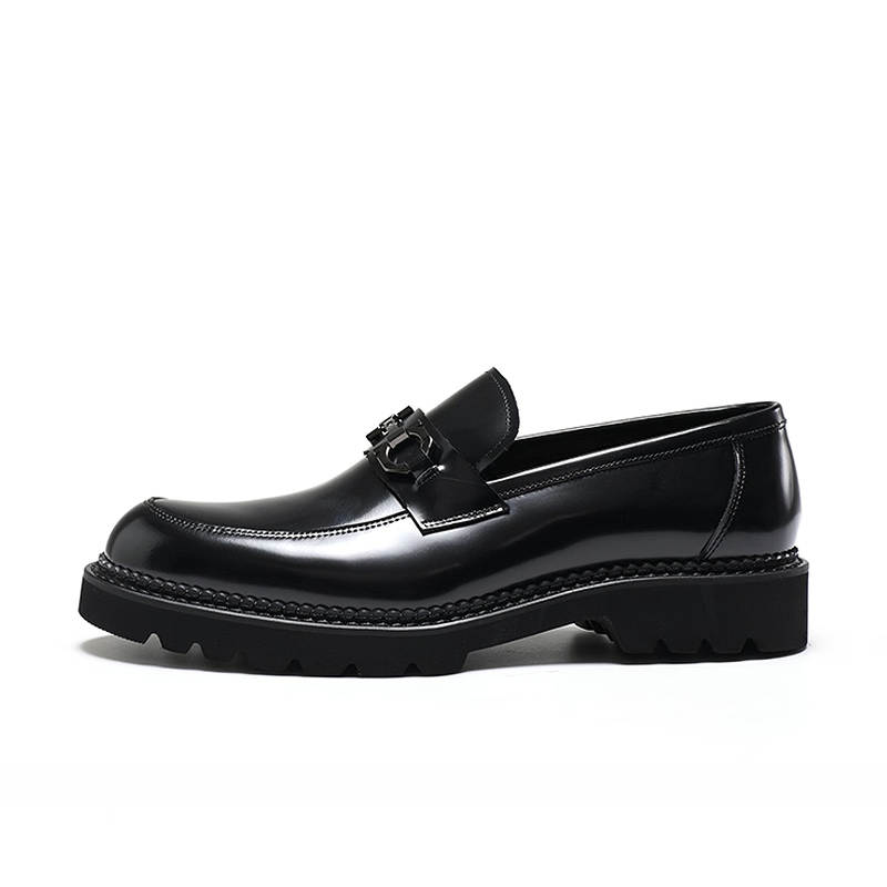 Bansley Bansley Top Grain Cow Leather Loafers Men's