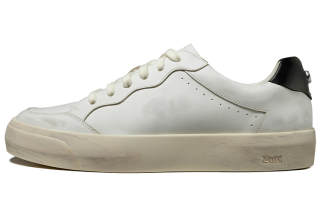 Zuti Trendy Distressed Shiro Shoes Low top Skateboard Shoes Men's Ecru