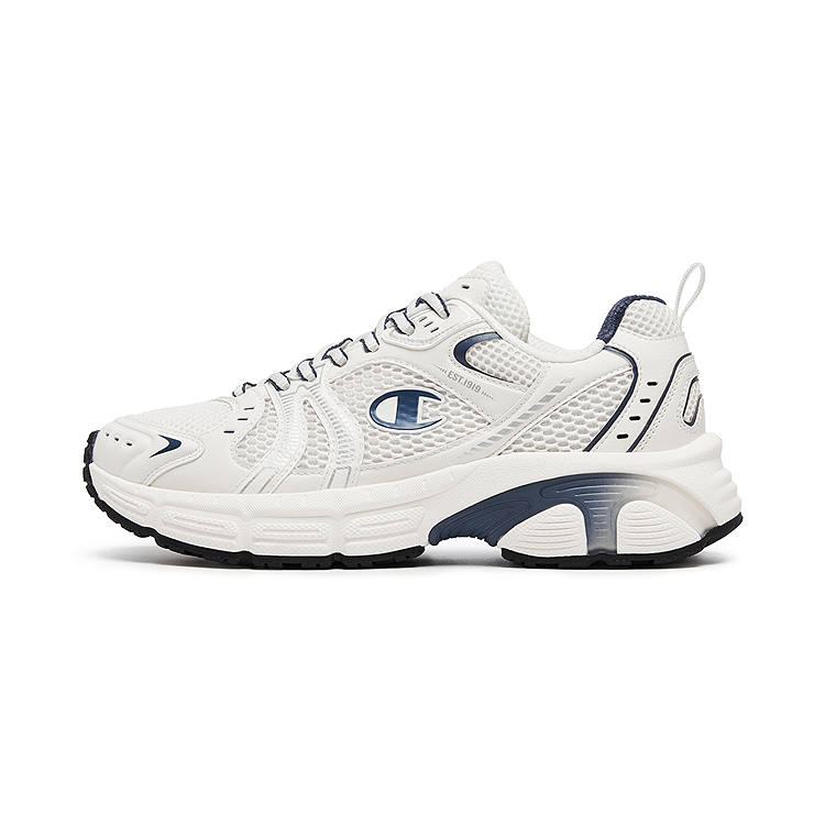 Champion Textile, Synthetic Leather Low top Chunky Sneakers Men's Milk White/Midnight Blue