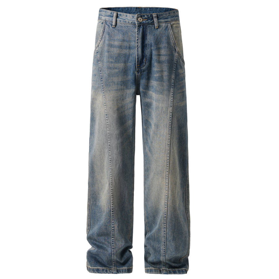 Jeep Jeans Unisex Blue Moderate Straight Fit Pants