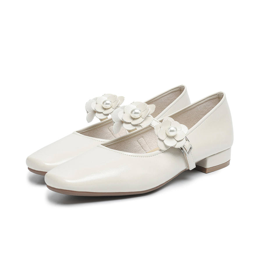 FOXER Block Heel Mary Jane Shoes Women's