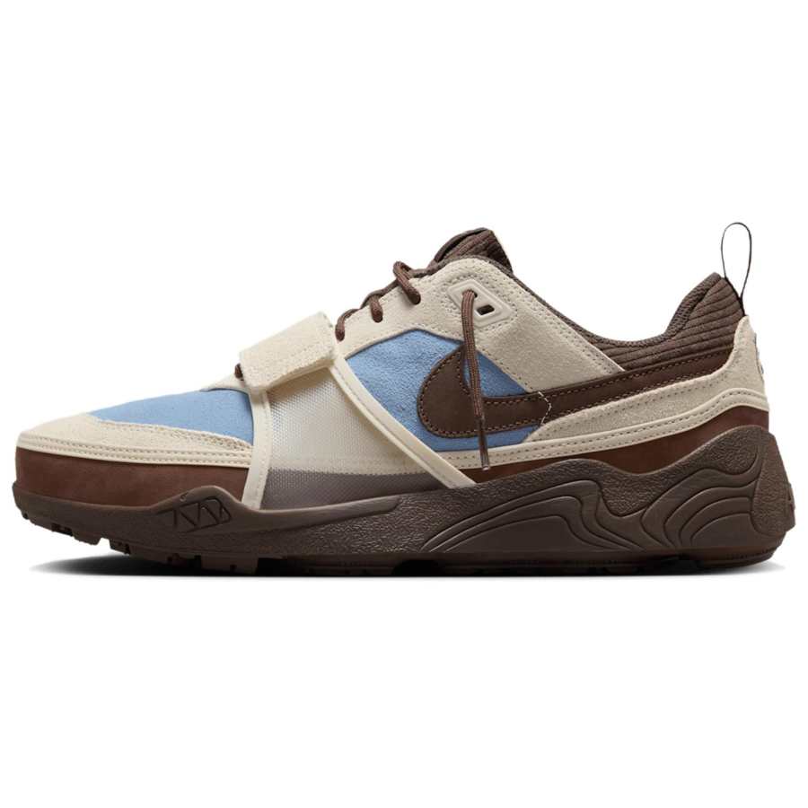 Nike Nike x Travis Scott ZOOM Field JAXX Breathable Low top Casual Shoes Unisex Beige Blue