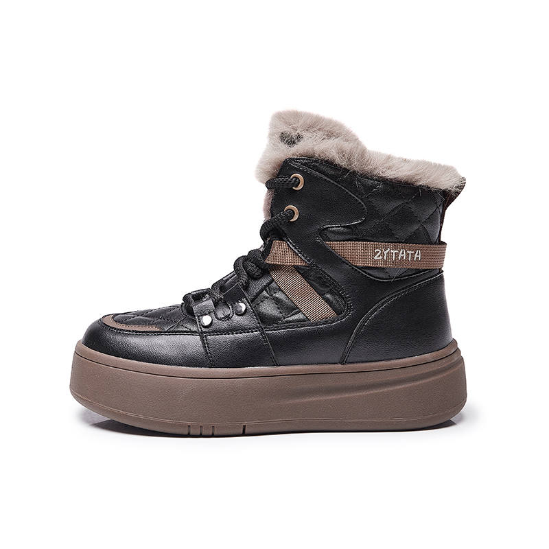 GONGNIUMEILI Abrasion Resistant Thermal Abrasion Resistant Thermal Fleece Lined Comfortable Short Snow Boots Women's