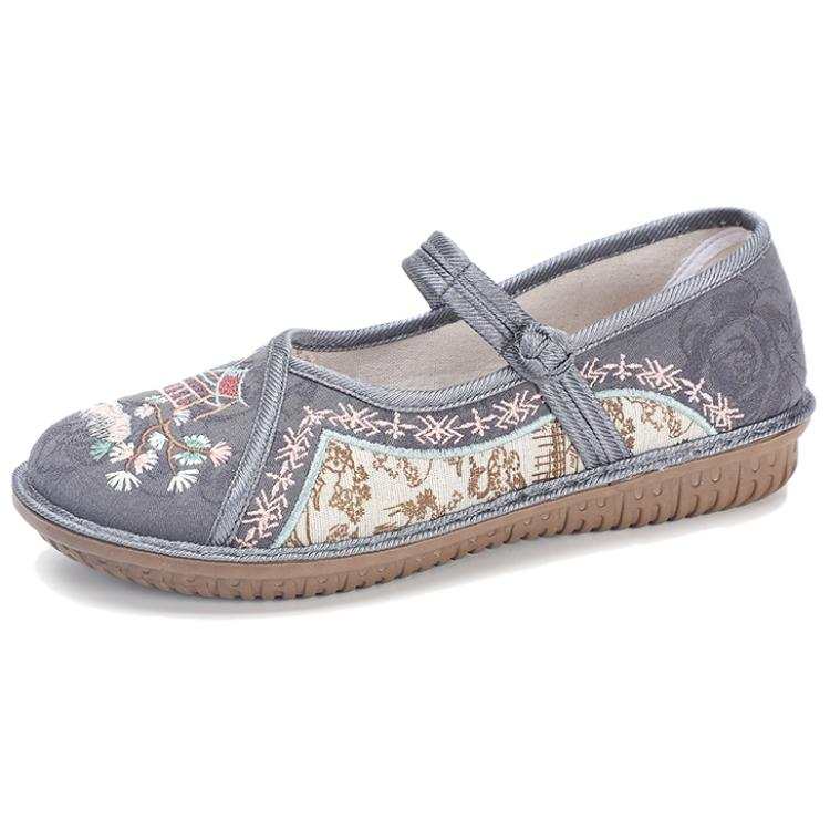 TAIHEYUAN Fabric Flat Mary Jane Shoes Women's