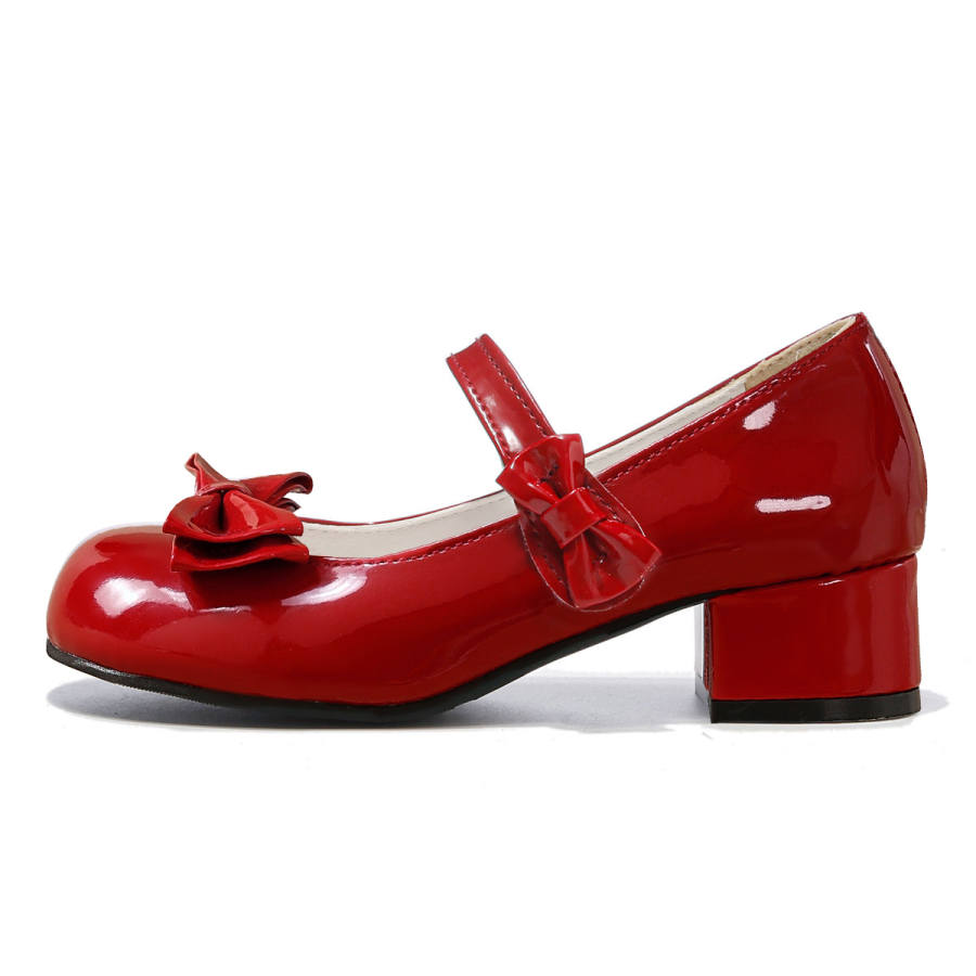 TAOLEI Fashion Classic Vintage Bowknot Everyday Wear Fairy Style Chunky Heel Mary Jane Shoes Women's