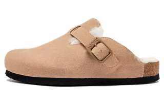 VWL Casual Comfortable Slip on Fleece Lined Platform Height Increasing Fuzzy Slippers Outerwear Commute Soft Sole